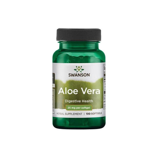 Swanson Aloe Vera 25mg 100 softgels