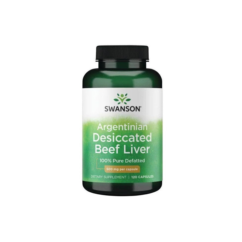 Swanson Argentinian Desiccated Beef Liver 500mg 120 caps