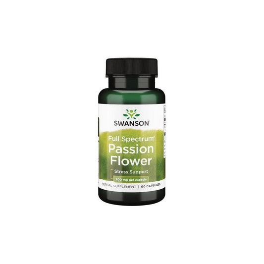 Swanson Full Spectrum Passion Flower 500mg 60 caps