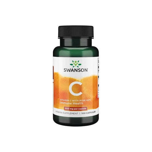 Swanson Vitamin C with Rose Hips Extract 500mg 100 caps