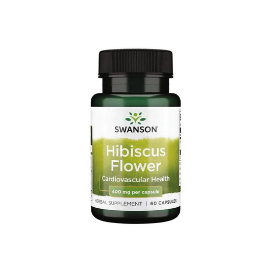 Swanson Hibiscus Flower 400mg 60 caps