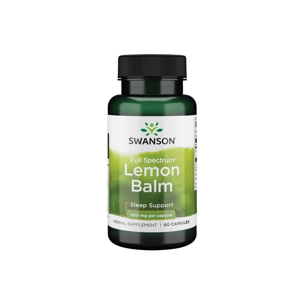 Swanson Full Spectrum Lemon Balm 500mg 60 caps