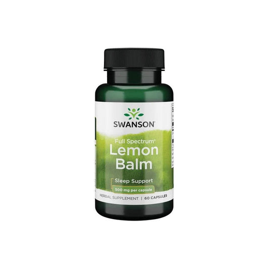 Swanson Full Spectrum Lemon Balm 500mg 60 caps