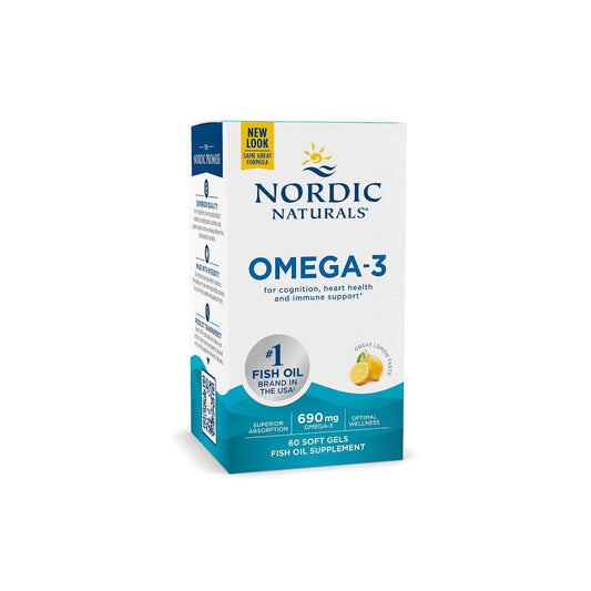 Nordic Naturals Omega-3 690mg Lemon 60 softgels