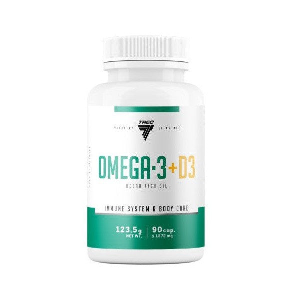 Trec Nutrition Omega-3 + D3 90 caps