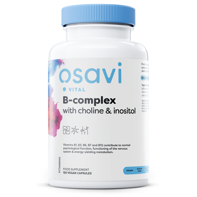 Osavi B-Complex with Choline & Inositol 120 vegan caps