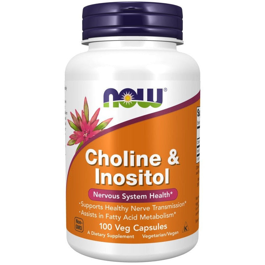 NOW Foods Choline and Inositol - 100 vcaps