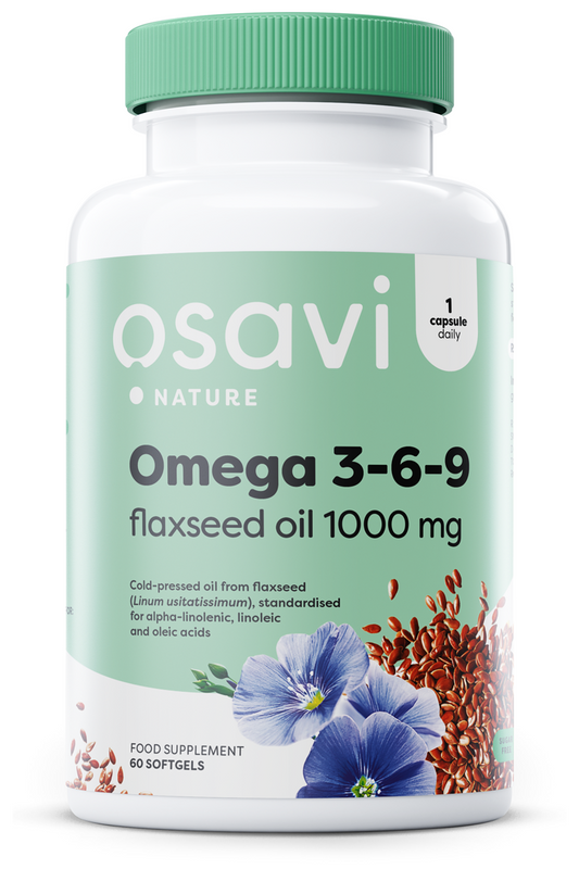 Osavi Omega 3-6-9 Flaxseed Oil 1000mg 60 softgels