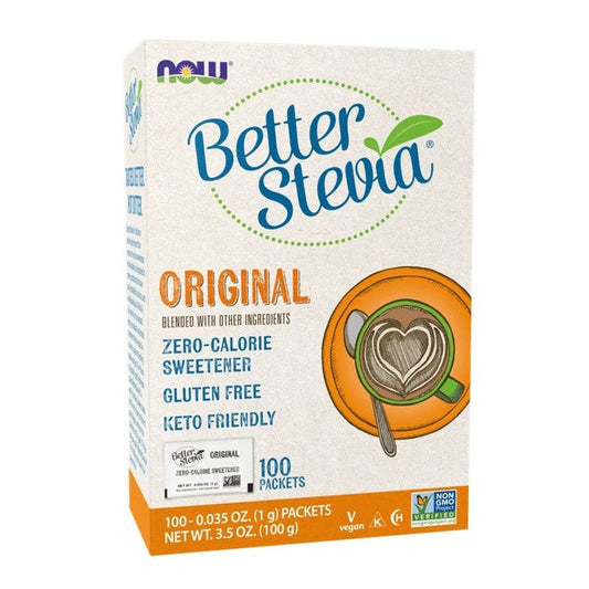 NOW Foods Better Stevia Packets Original 100 packets