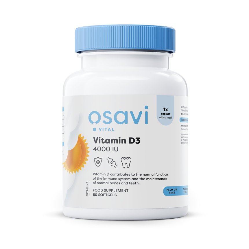 Osavi Vitamin D3 4000IU 60 softgels